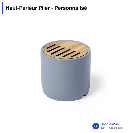 Haut-Parleur personnalisable Piler avec logo - Enceinte Bluetooth - Image 1