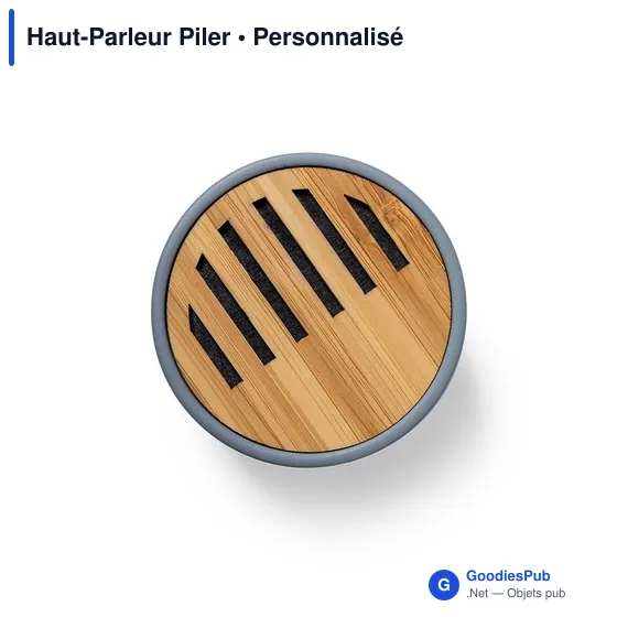 Haut-Parleur personnalisable Piler avec logo - Enceinte Bluetooth - Image 3
