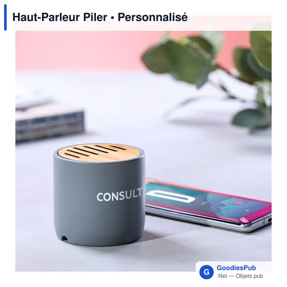 Haut-Parleur personnalisable Piler avec logo - Enceinte Bluetooth - Image 5