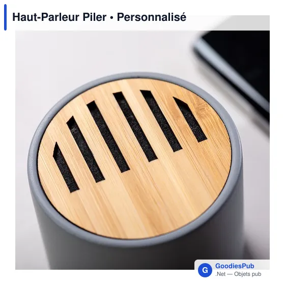 Haut-Parleur personnalisable Piler avec logo - Enceinte Bluetooth - Image 6