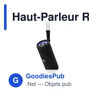 Haut-Parleur Roby personnalisable avec logo pour entreprises - Miniature 1