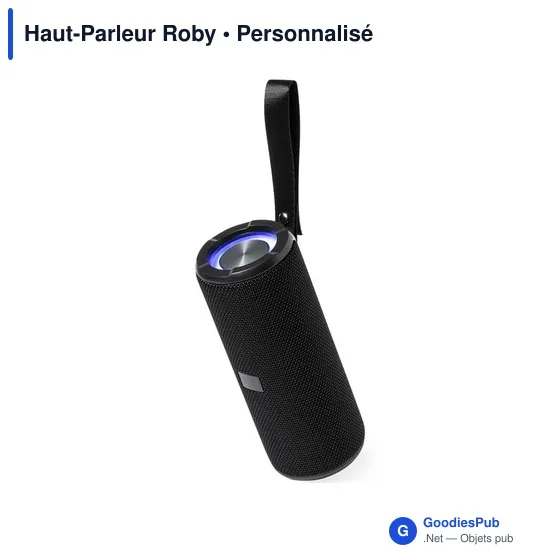 Haut-Parleur Roby personnalisable avec logo pour entreprises - Image 1
