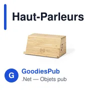 Haut-parleur chargeur personnalisable en bambou avec logo - Miniature 2