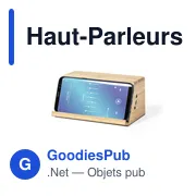 Haut-parleur chargeur personnalisable en bambou avec logo - Miniature 3
