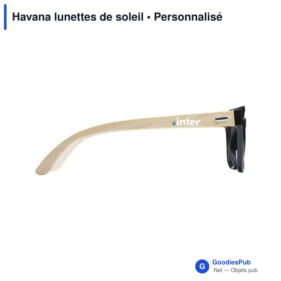 Lunettes de soleil personnalisables avec logo - Havana - Image 1