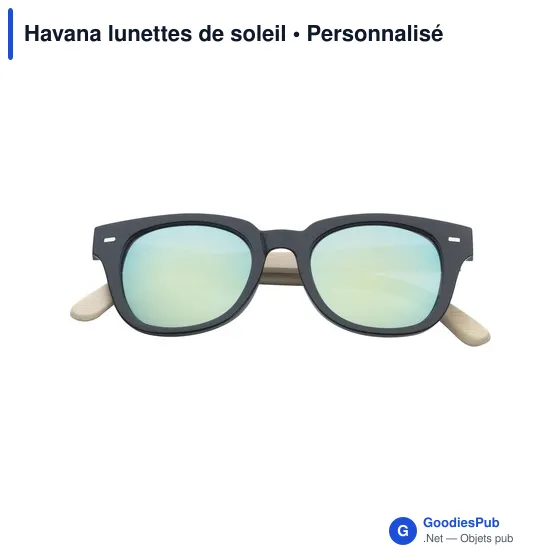 Lunettes de soleil personnalisables avec logo - Havana - Image 11