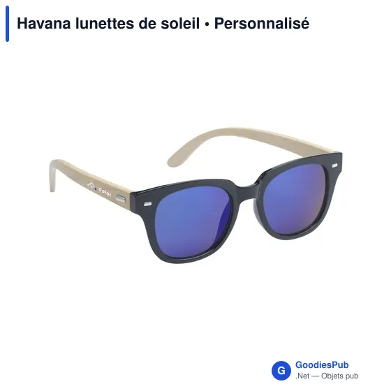 Lunettes de soleil personnalisables avec logo - Havana - Image 12