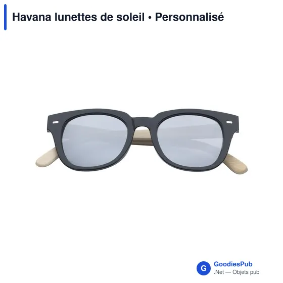 Lunettes de soleil personnalisables avec logo - Havana - Image 5