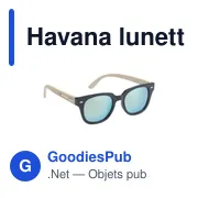 Lunettes de soleil personnalisables avec logo - Havana - Miniature 6
