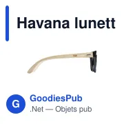 Lunettes de soleil personnalisables avec logo - Havana - Miniature 7