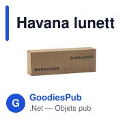 Lunettes de soleil personnalisables avec logo - Havana - Miniature 8