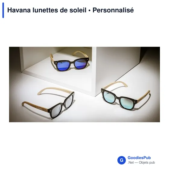 Lunettes de soleil personnalisables avec logo - Havana - Image 9