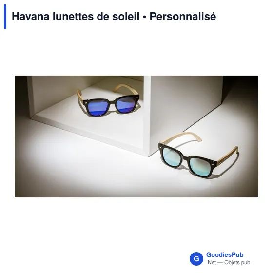 Lunettes de soleil personnalisables avec logo - Havana - Image 10