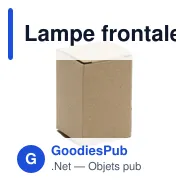 Lampe frontale personnalisable avec logo - HeadLight COB - Miniature 1