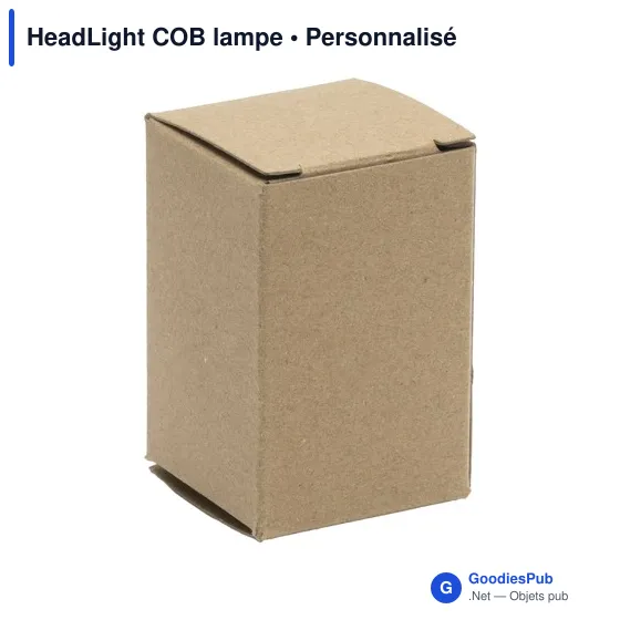Lampe frontale personnalisable avec logo - HeadLight COB - Image 1