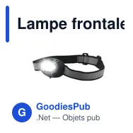 Lampe frontale personnalisable avec logo - HeadLight COB - Miniature 3