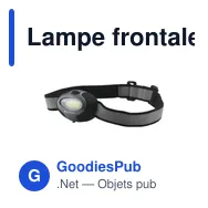 Lampe frontale personnalisable avec logo - HeadLight COB - Miniature 4