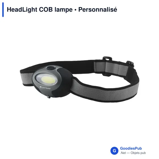 Lampe frontale personnalisable avec logo - HeadLight COB - Image 4