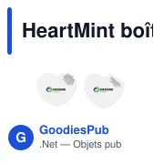 Boîte distributrice en forme de cœur personnalisable avec logo - Miniature 2