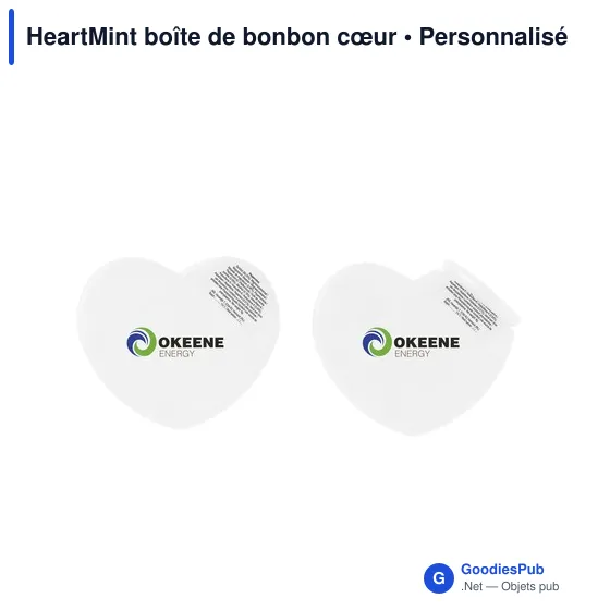 Boîte distributrice en forme de cœur personnalisable avec logo - Image 2