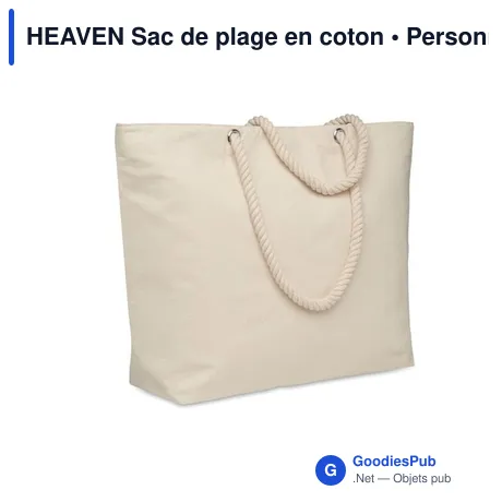 HEAVEN Sac de plage en coton