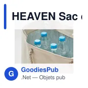 HEAVEN Sac de plage en coton - Miniature 5
