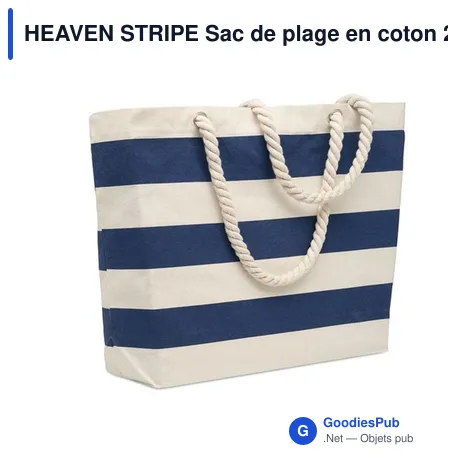 HEAVEN STRIPE Sac de plage en coton 220 gr/m²