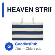 HEAVEN STRIPE Sac de plage en coton 220 gr/m² - Miniature 2