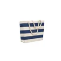 Variante bleu - HEAVEN STRIPE Sac de plage en coton 220 gr/m²