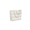 Variante blanc - HEAVEN STRIPE Sac de plage en coton 220 gr/m²