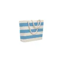 Variante bleu bébé - HEAVEN STRIPE Sac de plage en coton 220 gr/m²