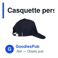 Casquette personnalisable HeavyCap avec logo - 100% coton - Miniature 1