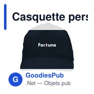 Casquette personnalisable HeavyCap avec logo - 100% coton - Miniature 2