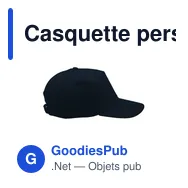 Casquette personnalisable HeavyCap avec logo - 100% coton - Miniature 4