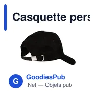 Casquette personnalisable HeavyCap avec logo - 100% coton - Miniature 7
