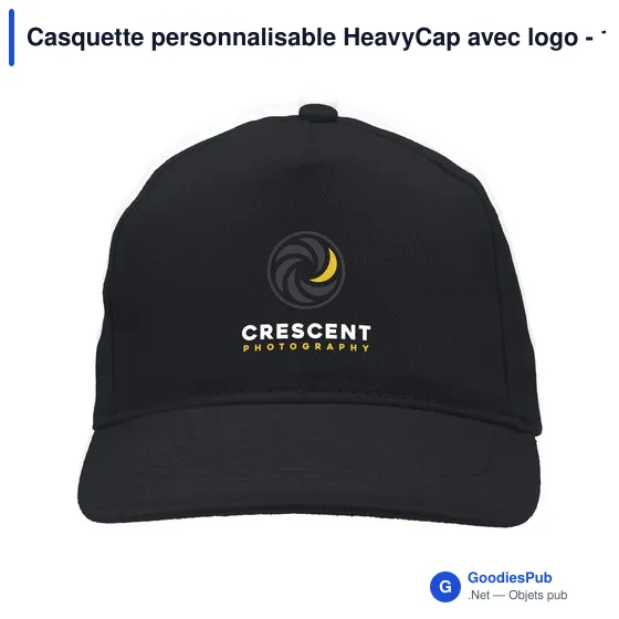 Casquette personnalisable HeavyCap avec logo - 100% coton - Image 8
