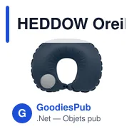 HEDDOW Oreiller de voyage gonflable - Miniature 12