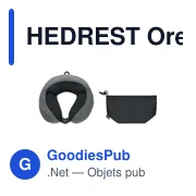 HEDREST Oreiller de voyage en mousse - Miniature 4