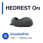 HEDREST Oreiller de voyage en mousse - Miniature 5