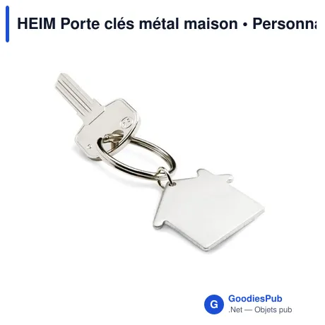 HEIM Porte clés métal maison