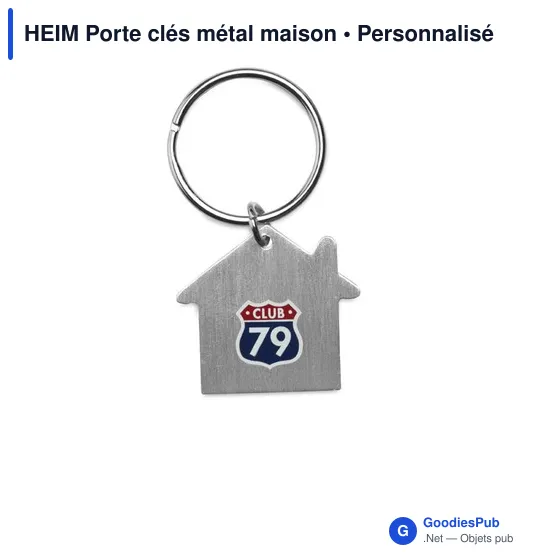 HEIM Porte clés métal maison - Image 3