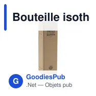Bouteille isotherme personnalisable en acier inoxydable recyclé - Helios RCSavec logo - Miniature 12
