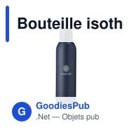 Bouteille isotherme personnalisable en acier inoxydable recyclé - Helios RCSavec logo - Miniature 9