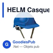 HELM Casque de sécurité en ABS - Miniature 1