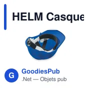HELM Casque de sécurité en ABS - Miniature 2