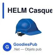 HELM Casque de sécurité en ABS - Miniature 3