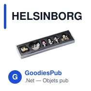HELSINBORG Set de 6 décorations Noël. - Miniature 1