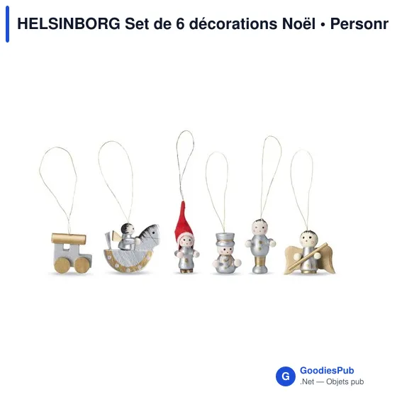 HELSINBORG Set de 6 décorations Noël. - Image 2
