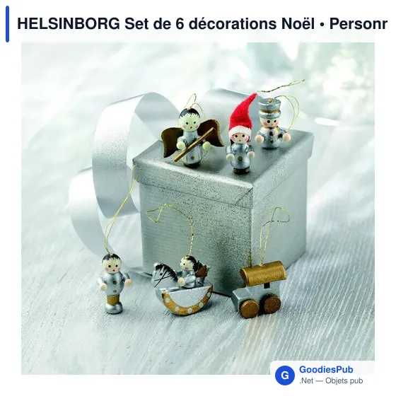 HELSINBORG Set de 6 décorations Noël. - Image 3