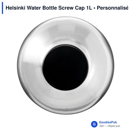 Bouteille d'eau personnalisable en verre avec logo - Helsinki 1L - Image 8